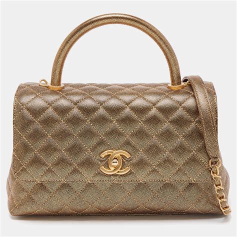 chanel caviar top handle bag|2016.